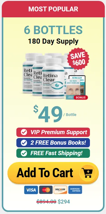 RetinaClear- 6 Bottle